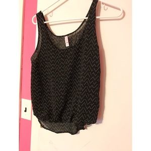 Black and white tank top